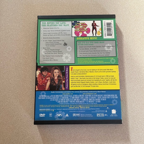 Bundle 3 DVDs for $12! Pre Owned Austin Powers :The Spy Who Shagged Me DVD Movie - Picture 3 of 4